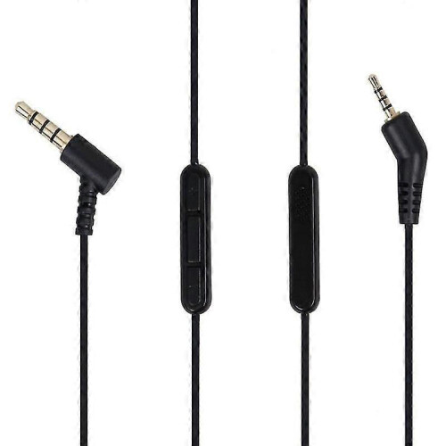 With Microphone for Bose QuietComfort QC 3 Headphone Replacement Audio Cable Black 1