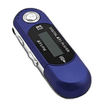 (Blue) Usb Mp3 Player Portable Music Player Digital Lcd Screen 4g Storage Fm Radio Multifunction Mp3 Music Player Usb Stick Fk
