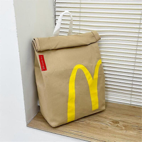 (Backpack)Realistic Mcdonalds Backpack/Messenger Side Bag Fast Food Creative Gifts Shoulder Student Leisure
