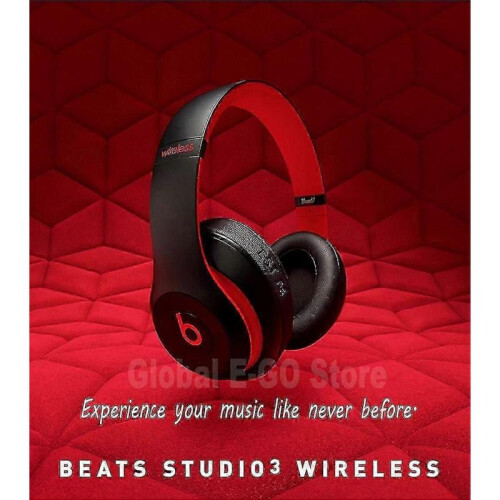 (black red) 2023 Wireless Bluetooth Headphones Studio 3 Noise Cancelling Headset 2