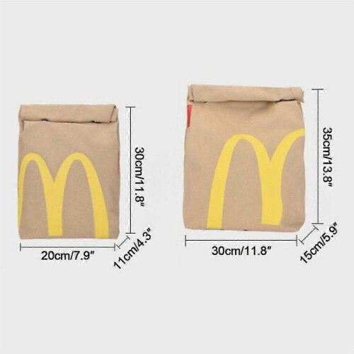 (Backpack)Realistic Mcdonalds Backpack/Messenger Side Bag Fast Food Creative Gifts Shoulder Student Leisure 2