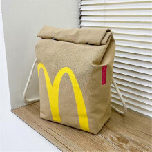 (Messenger Bag) Realistic Mcdonalds Backpack/Messenger Side Bag Fast Food Creative Gifts Shoulder Student Leisure