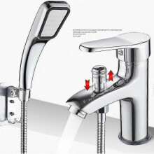 Shower Mixer Faucet Shower Faucet Hot And Cold Dual-use Single Hole Faucet Alloyhot And Cold Basin Faucet with Shower Shower Head Shower Dual-use Sing