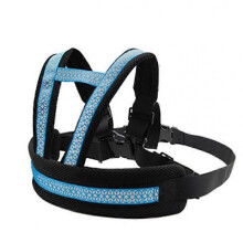 (Light blue) Adjustable Children Motorcycle Safety Harness,Kids Motorcycle Safety Belt with Reflective Strip Keep Safe In the Dark