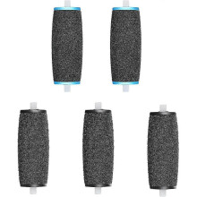 [5 Pieces] Replacement Rollers Compatible with Scholl Velvet Smooth, 2 Types Of Roughness, Pumice Stone Electric Rasp Refill, for Electric Foot Pedicu
