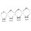 (31.8mm)Bike Cable Guide Brake Cable Shift Cable Derailleur Cable Base Guide Clip Fit 4