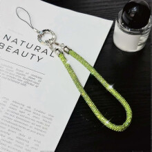 (Style D, Multicolor) Phone Wrist Strap Shiny Rhinestone Decor Hand Strap Lanyard,Length: 25cm