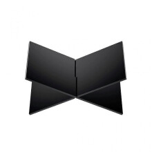 (Black trumpet) Acrylic Book Holder For Reading, X Shaped Book Stand For Reading Open Books Acrylic Easel Display Stand For Cookbooks -