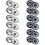 24 sets Sew on snaps Dia snaps Metal buttons 1