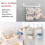 3 hanging plastic storage baskets / laundry baskets, plastic Large 3