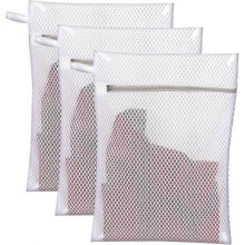 3 x Honeycomb Lingerie Bags with Hanging Loop,Mesh Laundry Wash Bags,Delicate Wash Bags,Fine Laundry Wash Bags for Underwear,  Socks, Baby Clothes