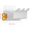 2 Pack Wall Mount Toothbrush Holder Toothpaste Dispenser, Plastic Wall Mount Toothbrush Hanger Compatible (White) 2