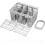 Cutlery basket for dishwasher (removable handle) 3