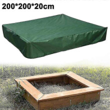 (120x120x20cm, Green) Sandbox Cover, Sandbox Canopy With Drawstring, Sandpit Pool Cover