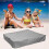 (150x150x20cm, Grey) Sandbox Cover, Sandbox Canopy With Drawstring, Sandpit Pool Cover 4