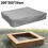 (150x150x20cm, Grey) Sandbox Cover, Sandbox Canopy With Drawstring, Sandpit Pool Cover 1