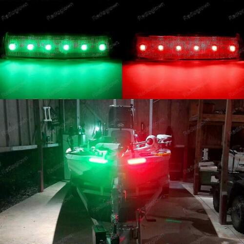 Red Green Boat Navigation Led Lights Stern Lights Boat Lights - MXBC 2