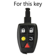 Silicone Car Key Case for Volvo C30 C70 S40 V50 2004 2005 2006 2007 Cover Remote Fob Shell Jacket Sleeve