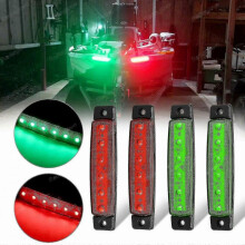Red Green Boat Navigation Led Lights Stern Lights Boat Lights - MXBC