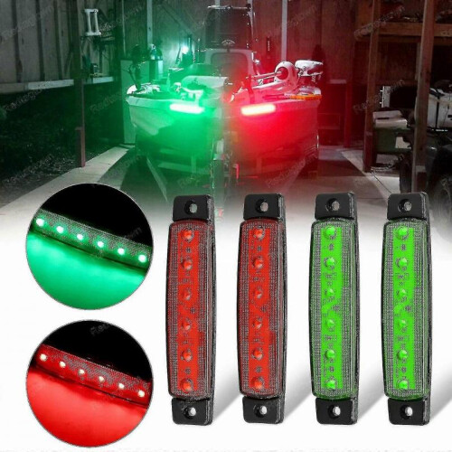 Red Green Boat Navigation Led Lights Stern Lights Boat Lights - MXBC
