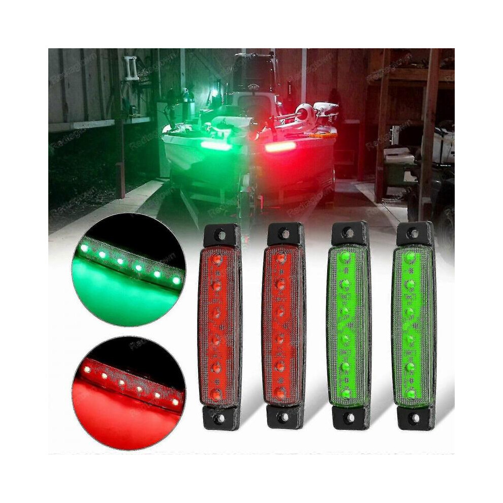 Red Green Boat Navigation Led Lights Stern Lights Boat Lights - MXBC