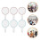 6Pcs Blank Scoreboards Handheld Scoreboards Dry Erase Answer Paddles Single Side Writable Paddles 3