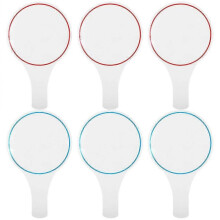 6Pcs Blank Scoreboards Handheld Scoreboards Dry Erase Answer Paddles Single Side Writable Paddles