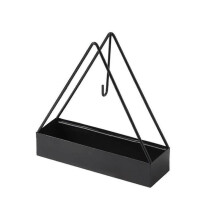 (Black) Stainless steel outdoor household mosquito coil rack hanging