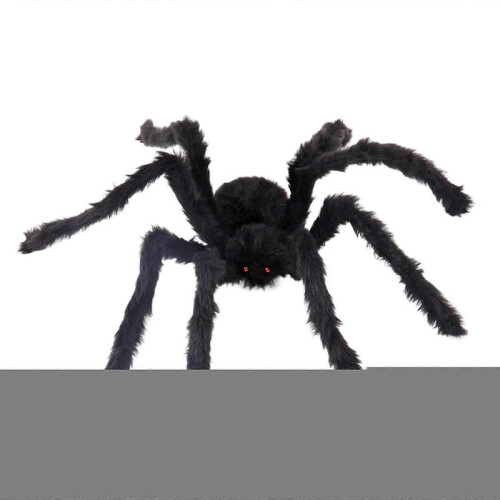 (150cm) Halloween Spider Decorations, Realistic Hairy Giant Spider Props