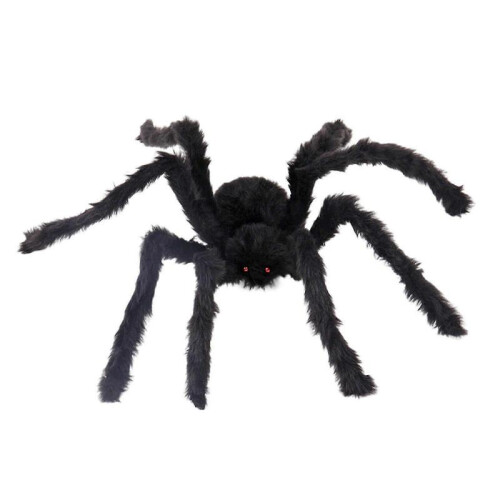 (200cm) Halloween Spider Decorations, Realistic Hairy Giant Spider Props