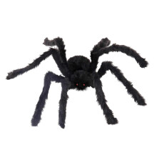 (125cm) Halloween Spider Decorations, Realistic Hairy Giant Spider Props