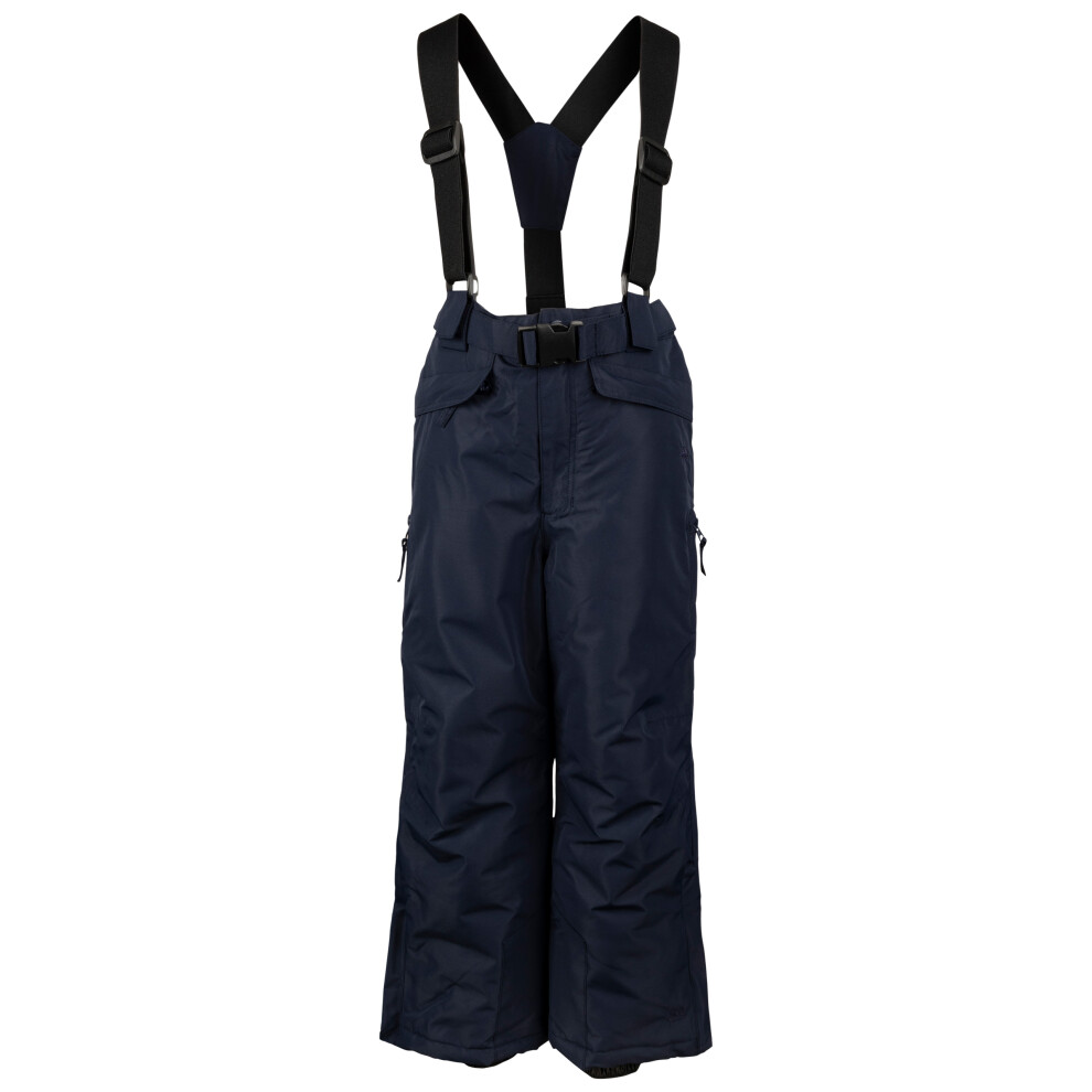 (7/8, Navy) Trespass Kids' Ski Salopettes Padded Northaway