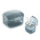 (blue) Dental Braces Storage Box Teeth Cleaning Case with Unique Drainage Layer and Accessories - Black Multi-function Portable Denture Bath Cup 1
