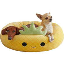 (Pineapple)40cm Cute Frog Pineapple Cat Dog Pet Bed, Ultrasoft Squishmallows Plush Pet Bed