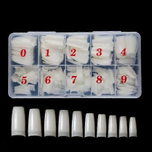 500pcs Packaged Nail Tip Manicure French Semi-Nail Sticky Cover Nail Tip Nail Tip Natural Color