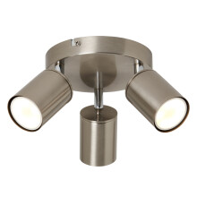 (Spotlight Plate, Satin Nickel) Litecraft Tanner Spotlights Ceiling 3 Lights