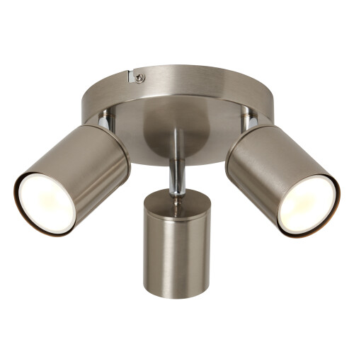(Spotlight Plate, Satin Nickel) Litecraft Tanner Spotlights Ceiling 3 Lights