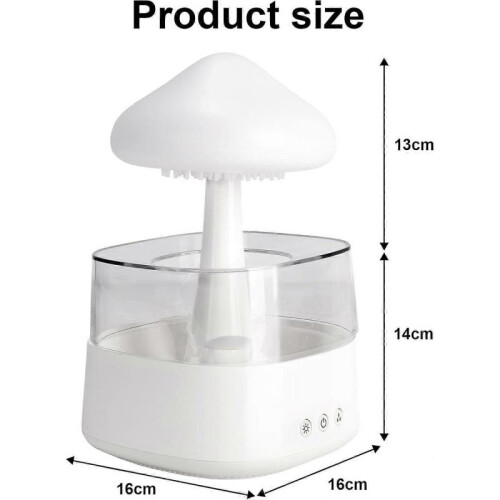 Night Light Cloud Rain Humidifier with LED Light Micro Aromatherapy Diffuser, Sleep Relaxation Mood Water Drop Sound Gift 1