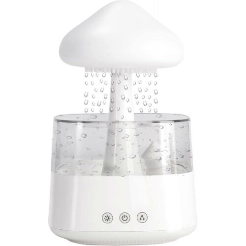 Night Light Cloud Rain Humidifier with LED Light Micro Aromatherapy Diffuser, Sleep Relaxation Mood Water Drop Sound Gift