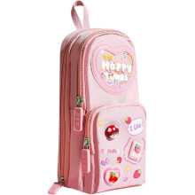 Large Girls Pencil Case, Large Capacity with 3 Compartments, Multifunctional Pencil Case for Kids Teens Students