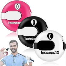 3pcs Golf Score Counter Mini Golf Stroke Counter with One Touch Reset -Sy