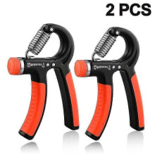 Grip Strength Trainer (adjustable), Hand Grip Strengthener, Forearm Exerciser, Finger Strengthener Trainer , Wrist Forearm Grip Workout - Home Gym Exe