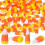 50Pcs Halloween Resin Candy Corn Artificial 3D Candy Corn Bead Fall Faux Corn Scrapbooking Embellishments 1