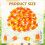 50Pcs Halloween Resin Candy Corn Artificial 3D Candy Corn Bead Fall Faux Corn Scrapbooking Embellishments 5