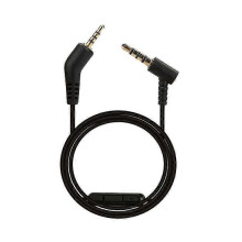 With Microphone for Bose QuietComfort QC 3 Headphone Replacement Audio Cable Black