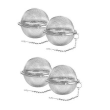 4pcs stainless steel mesh tea ball 2.7 inch tea strainer