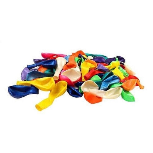 100x Balloons in Different Colors - Shimmering multicolor 1