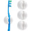 4Pcs Toothbrush Holder with Suction Cup,Wall-Mounted Toothbrush Hook Plug Holder,Multi-Function Wall Storage Hook for Toothbrush 1