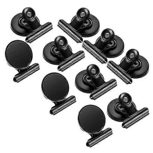 10-pack magnetic clips with strong magnet for the refrigerator Black