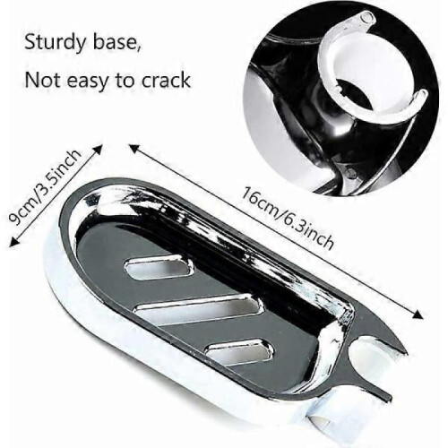 2pcs No Drilling Shower Shelf, ABS Plastic Shower Soap Dish, Display 2